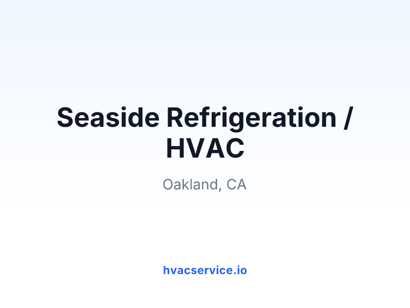 Seaside Refrigeration / HVAC