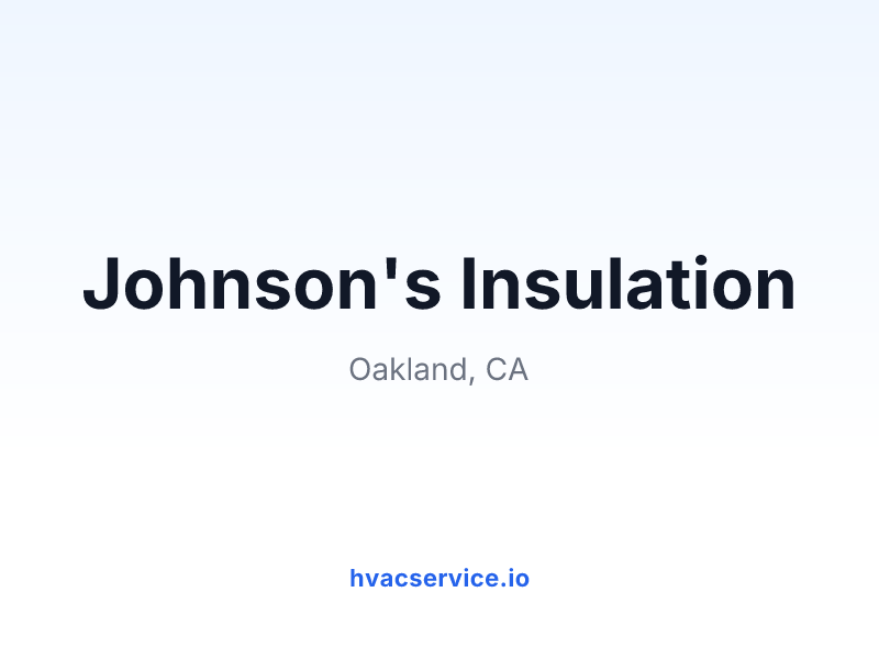 Johnson's Insulation