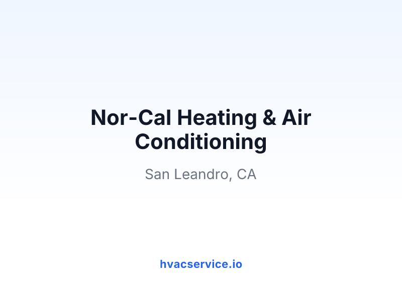 Nor-Cal Heating & Air Conditioning