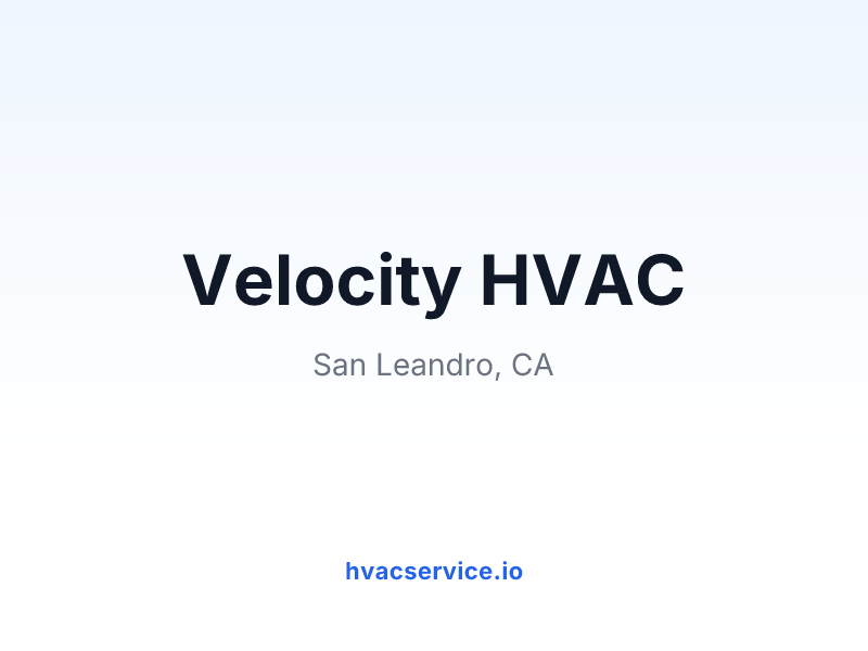 Velocity HVAC
