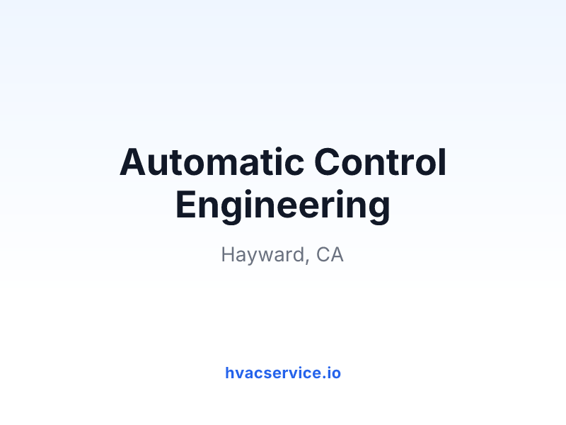 Automatic Control Engineering