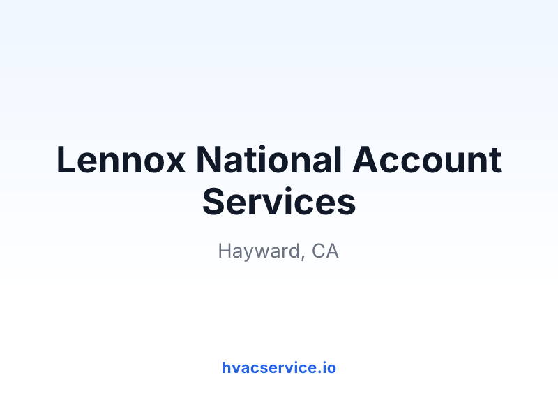 Lennox National Account Services