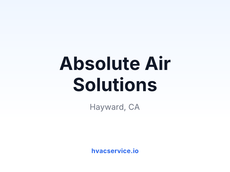Absolute Air Solutions