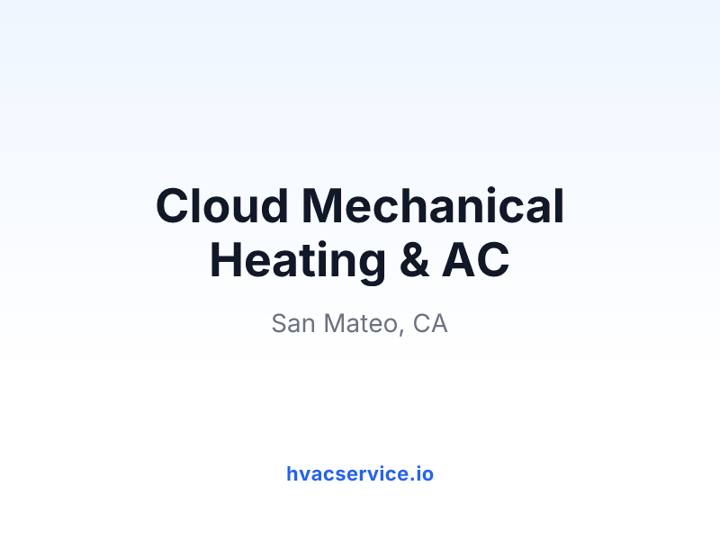 Cloud Mechanical Heating & AC