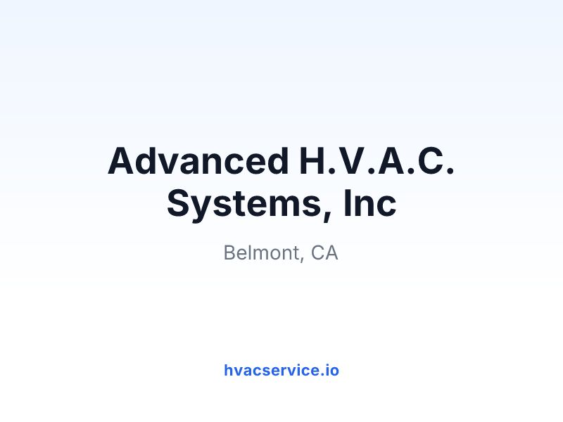 Advanced H.V.A.C. Systems, Inc