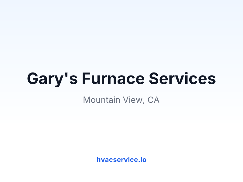 Gary's Furnace Services