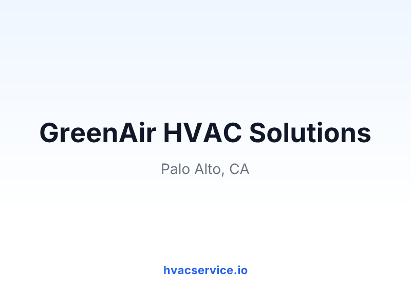 GreenAir HVAC Solutions