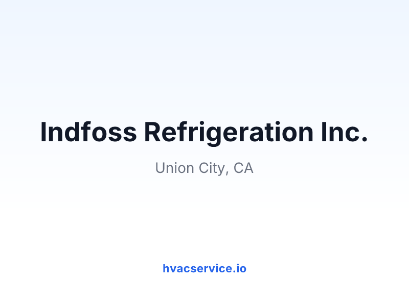 Indfoss Refrigeration Inc.