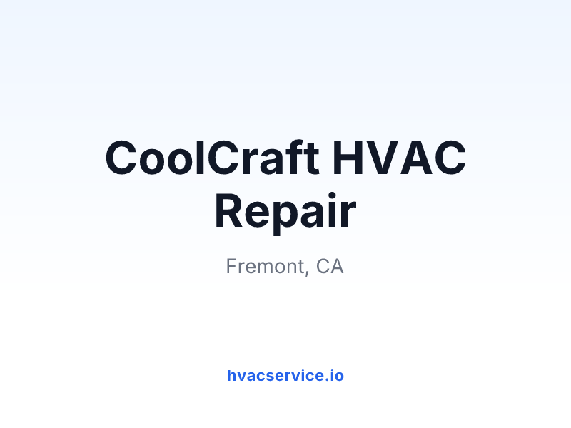 CoolCraft HVAC Repair