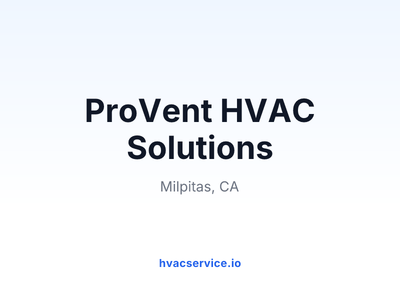 ProVent HVAC Solutions