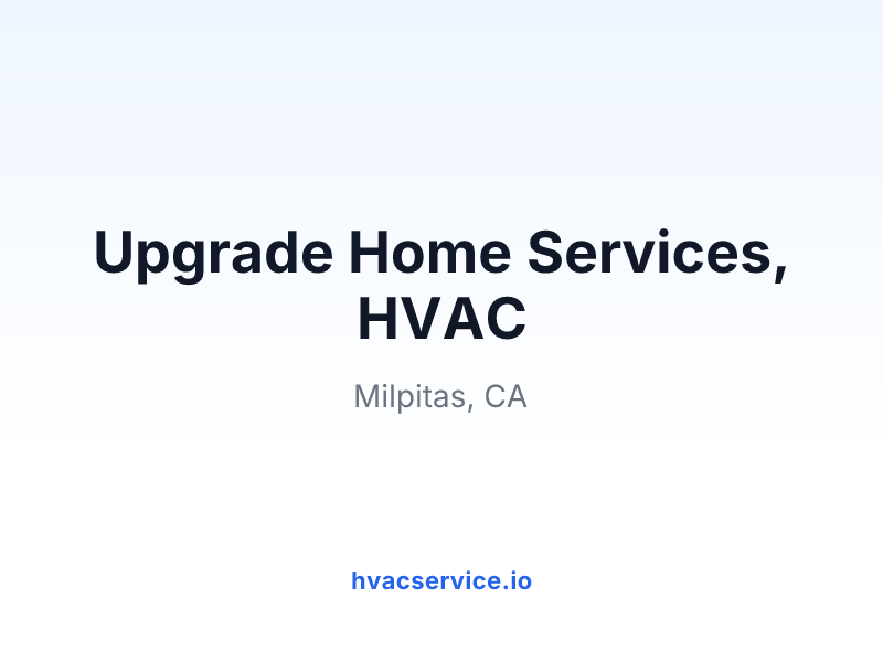 Upgrade Home Services, HVAC