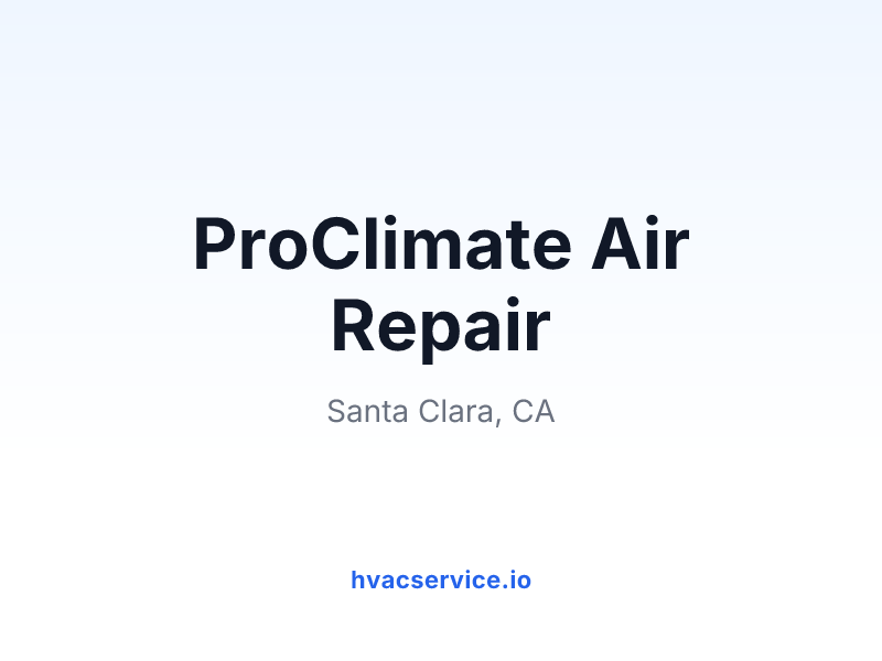 ProClimate Air Repair