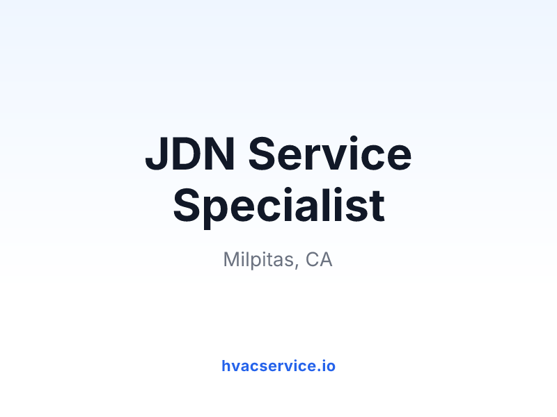 JDN Service Specialist