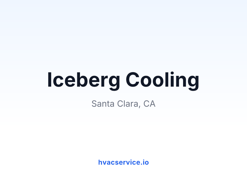 Iceberg Cooling