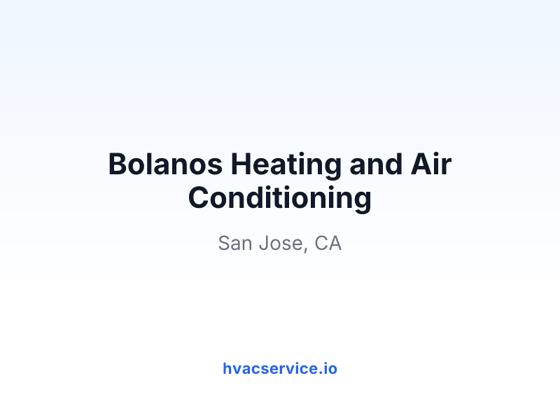 Bolanos Heating and Air Conditioning