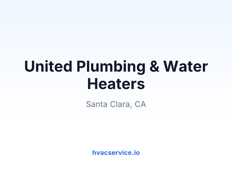 United Plumbing & Water Heaters
