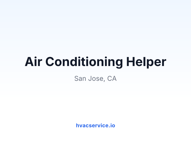 Air Conditioning Helper