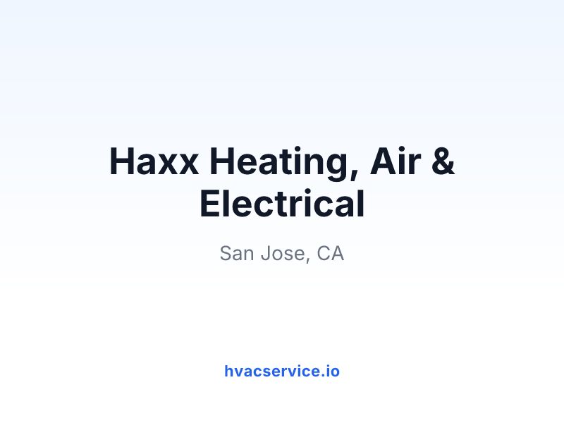 Haxx Heating, Air & Electrical