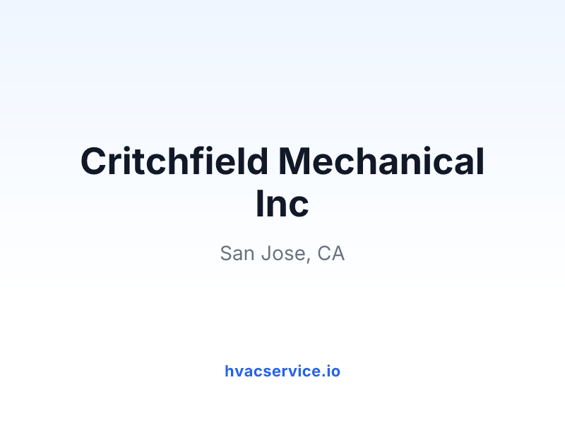 Critchfield Mechanical Inc