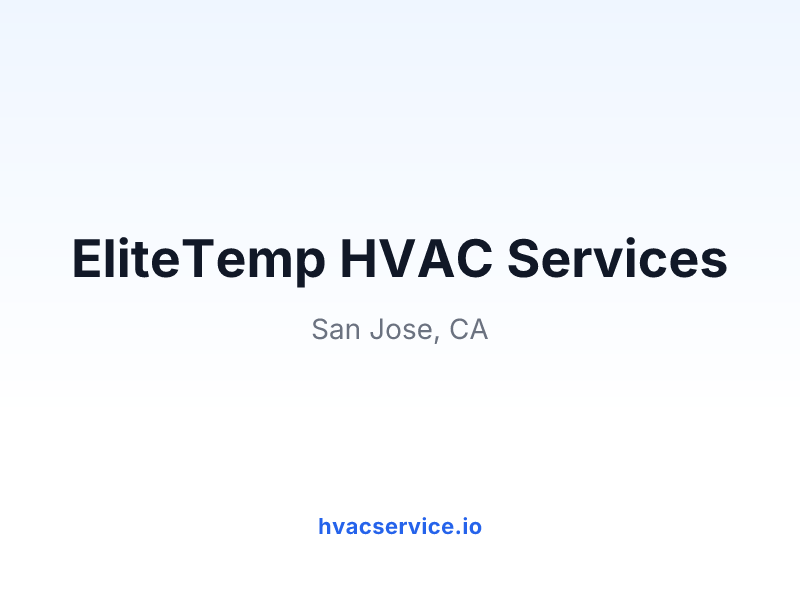 EliteTemp HVAC Services