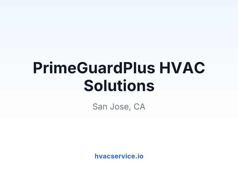 PrimeGuardPlus HVAC Solutions