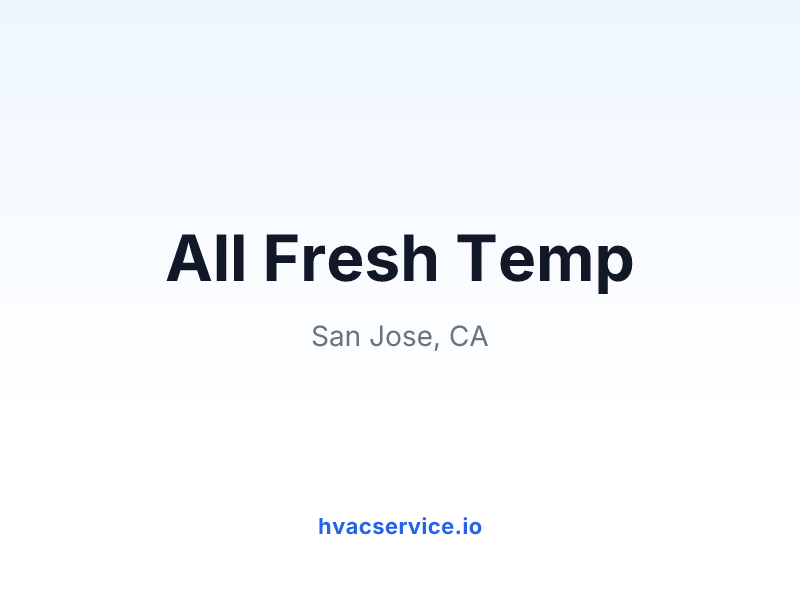 All Fresh Temp