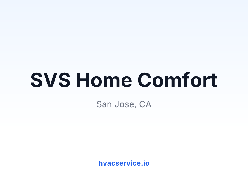 SVS Home Comfort