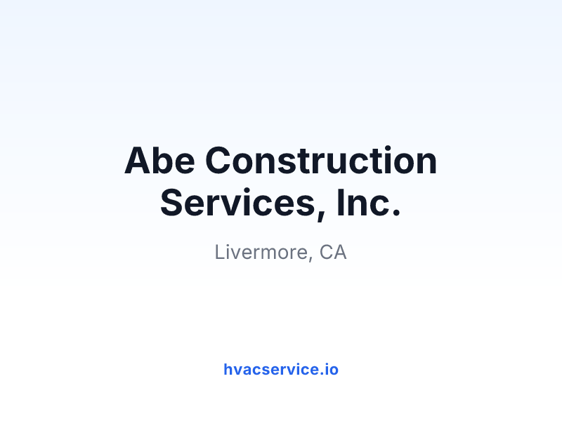 Abe Construction Services, Inc.