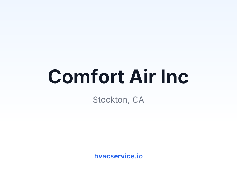 Comfort Air Inc