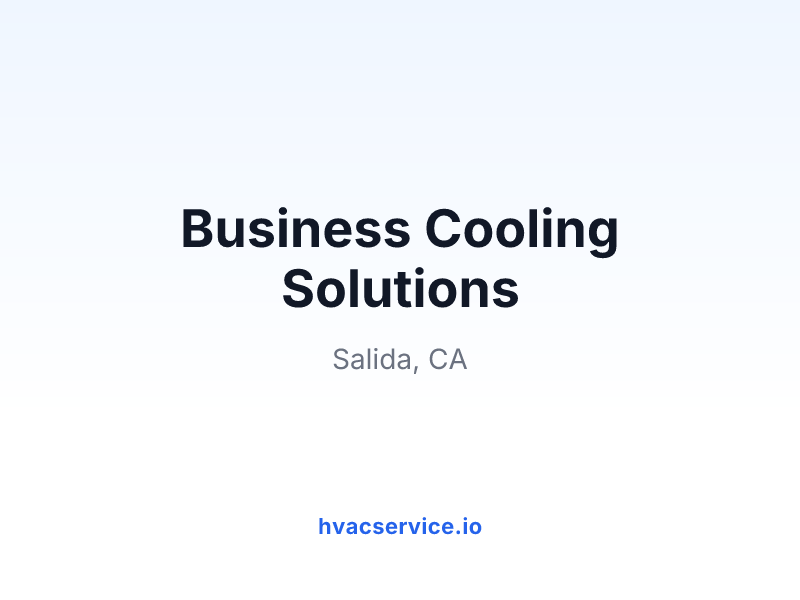 Business Cooling Solutions