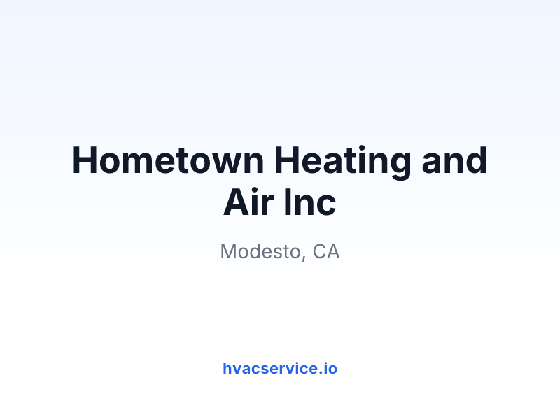 Hometown Heating and Air Inc