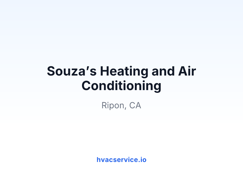 Souza’s Heating and Air Conditioning
