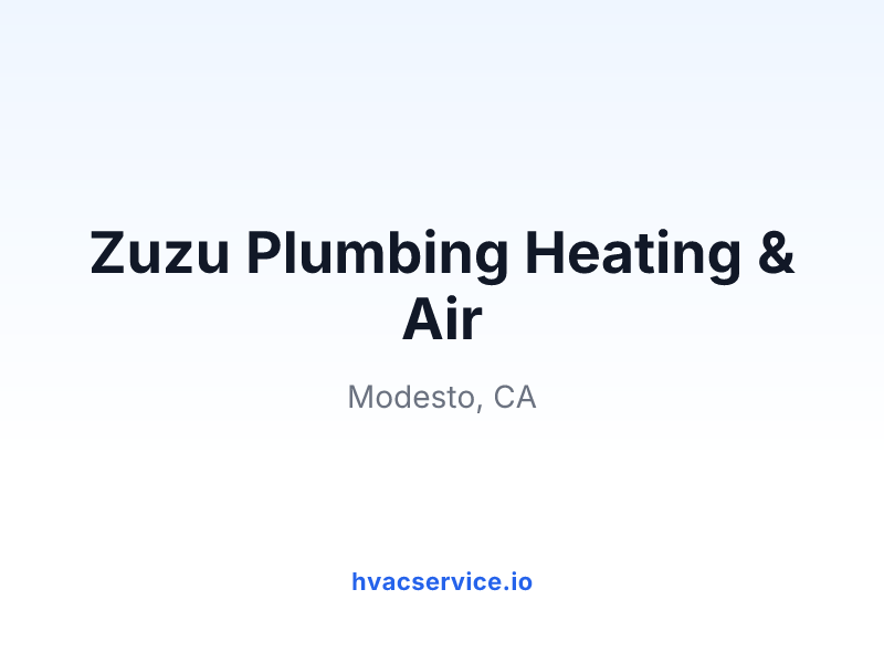 Zuzu Plumbing Heating & Air