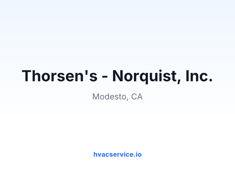 Thorsen's - Norquist, Inc.