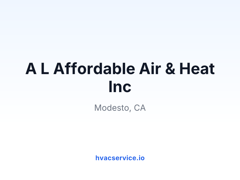 A L Affordable Air & Heat Inc