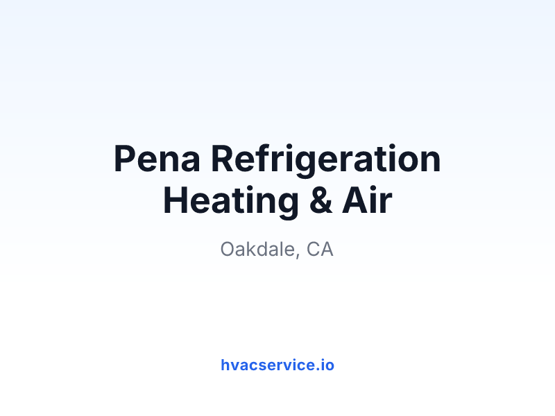 Pena Refrigeration Heating & Air