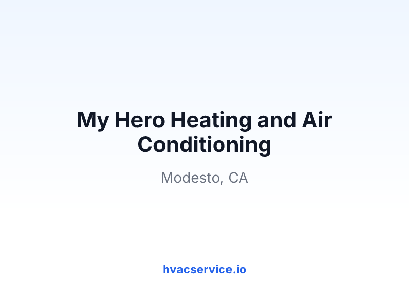 My Hero Heating and Air Conditioning