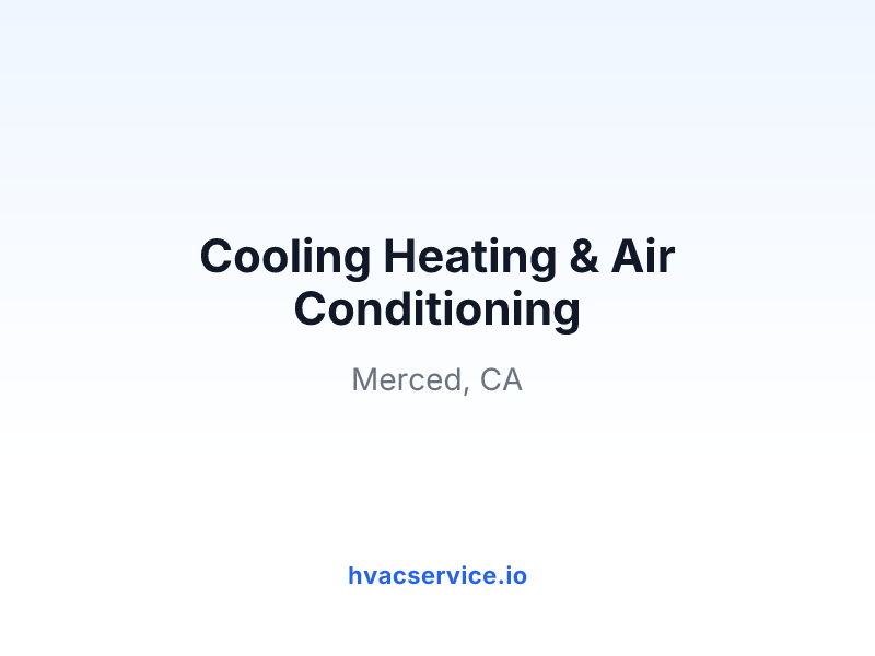Cooling Heating & Air Conditioning