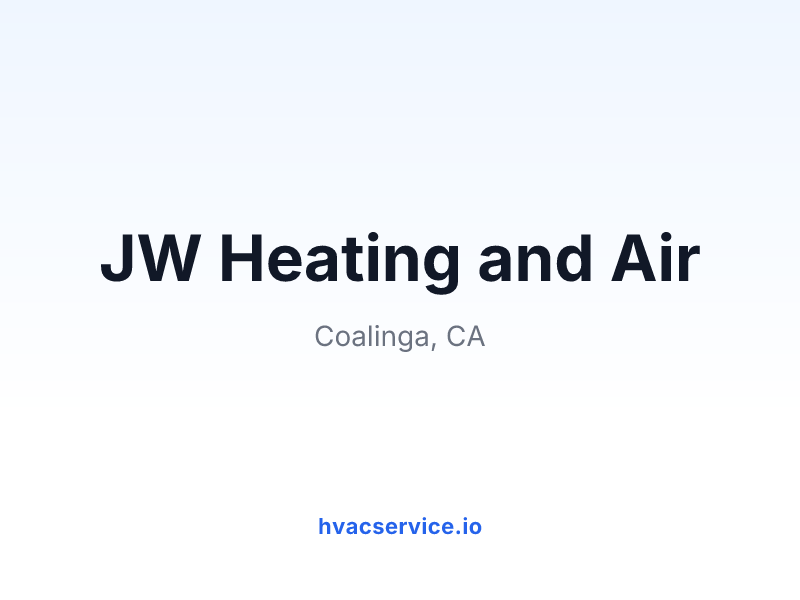 JW Heating and Air