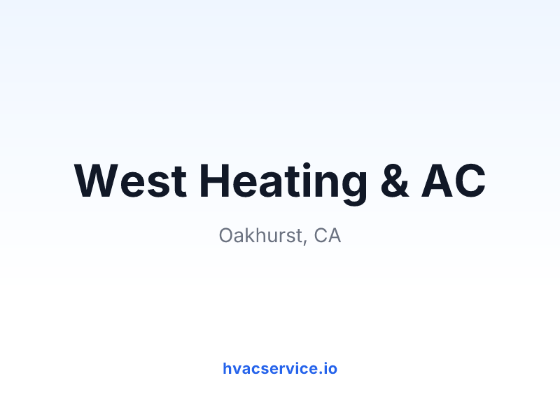 West Heating & AC