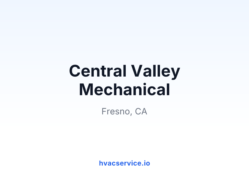 Central Valley Mechanical