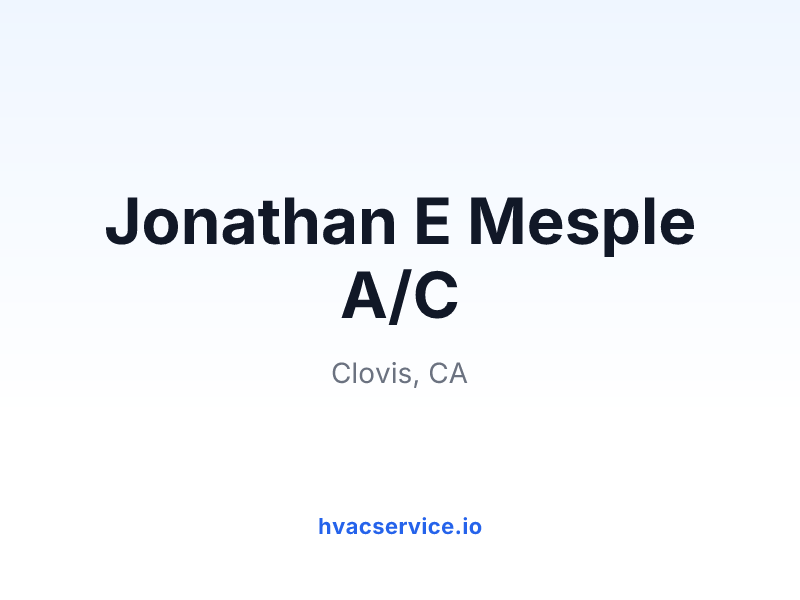 Jonathan E Mesple A/C