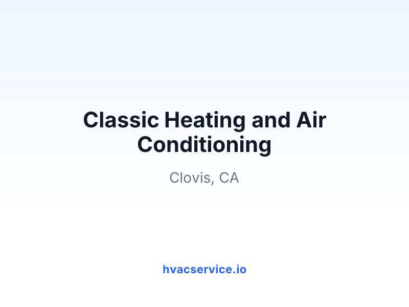 Classic Heating and Air Conditioning