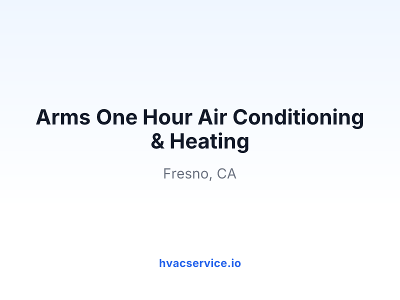 Arms One Hour Air Conditioning & Heating