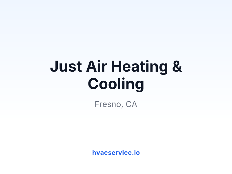 Just Air Heating & Cooling