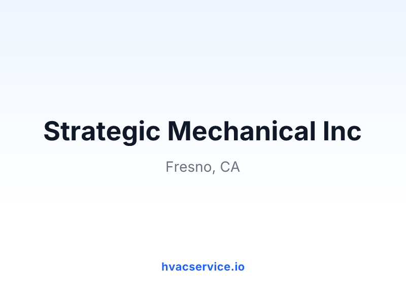 Strategic Mechanical Inc