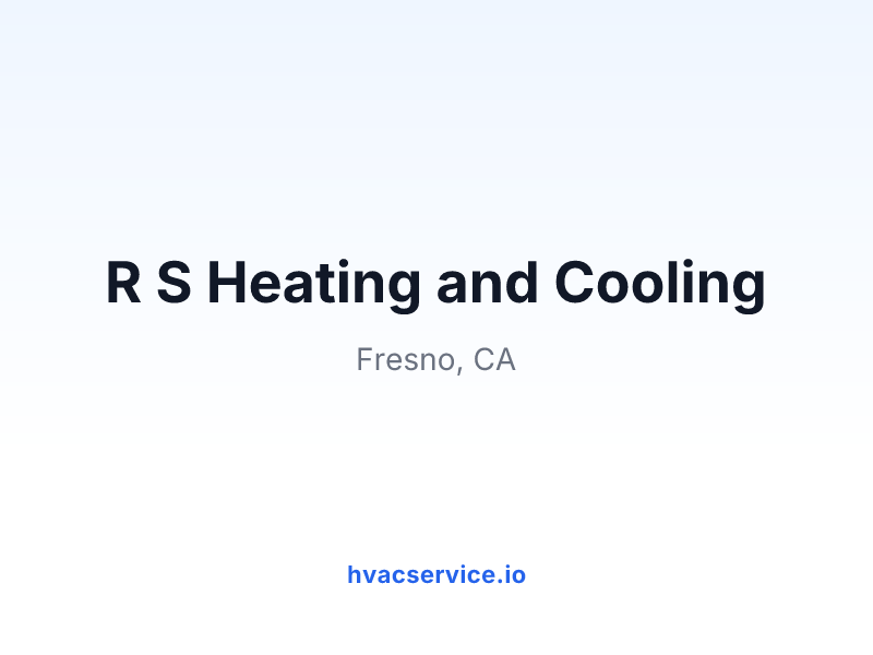 R S Heating and Cooling