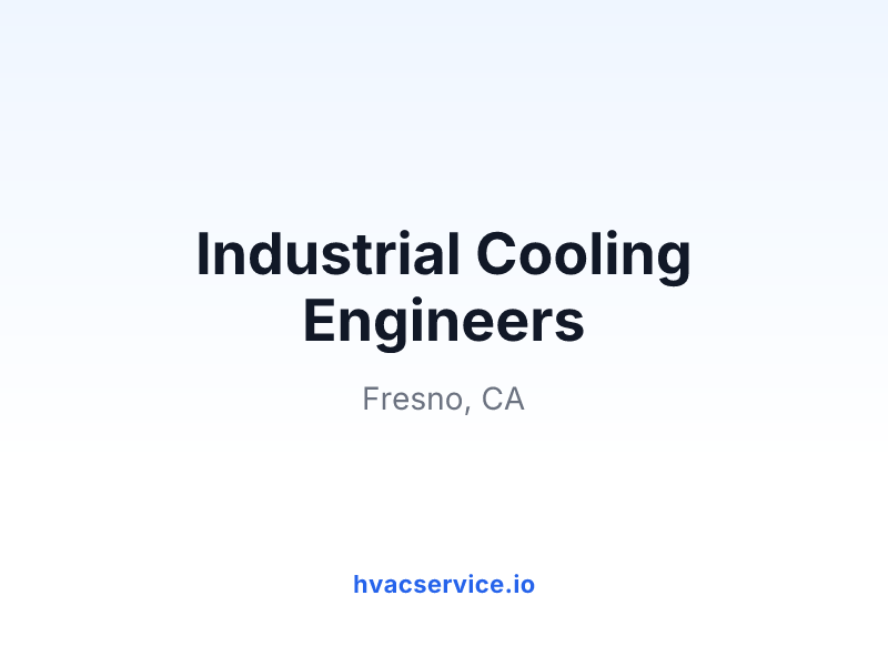 Industrial Cooling Engineers