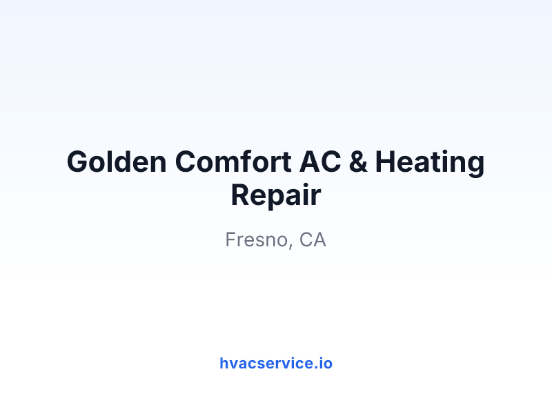 Golden Comfort AC & Heating Repair