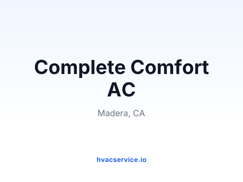 Complete Comfort AC